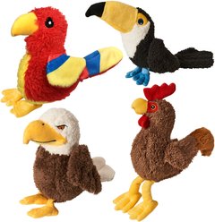 Ethical Pet Love The Earth Plush Bird Dog Toy, Assorted, 8-in
