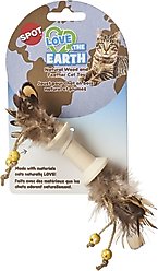 Ethical Pet Love The Earth Wood Feather Plush Cat Toy, Assorted slide 2 of 5