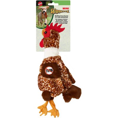 Ethical Pet Ethical Pet Mini Skinneeez Chicken Stuffing-Free Squeaky Plush Dog Toy