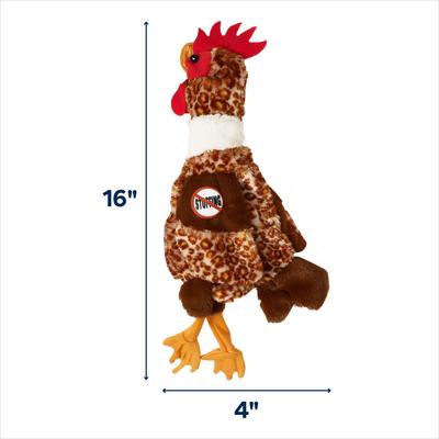 Show full view: Ethical Pet Mini Skinneeez Chicken Stuffing-Free Squeaky Plush Dog Toy slide 2 of 3