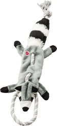 Ethical Pet Mini Skinneeez Tugs Raccoon Stuffing-Free Squeaky Plush Dog Toy