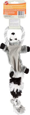 Show full view: Ethical Pet Mini Skinneeez Tugs Raccoon Stuffing-Free Squeaky Plush Dog Toy slide 3 of 6
