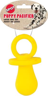 ETHICAL PET Pacifier Squeaky Puppy Chew Toy, Color Varies, 4-in