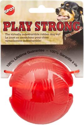 Show full view: Ethical Pet Play Strong Rubber Ball Tough Dog Chew Toy, 3.25-in slide 5 of 7