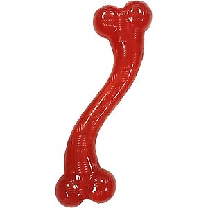 Ethical Pet Play Strong Rubber S-shaped Tough Dog Chew Toy, 12-in