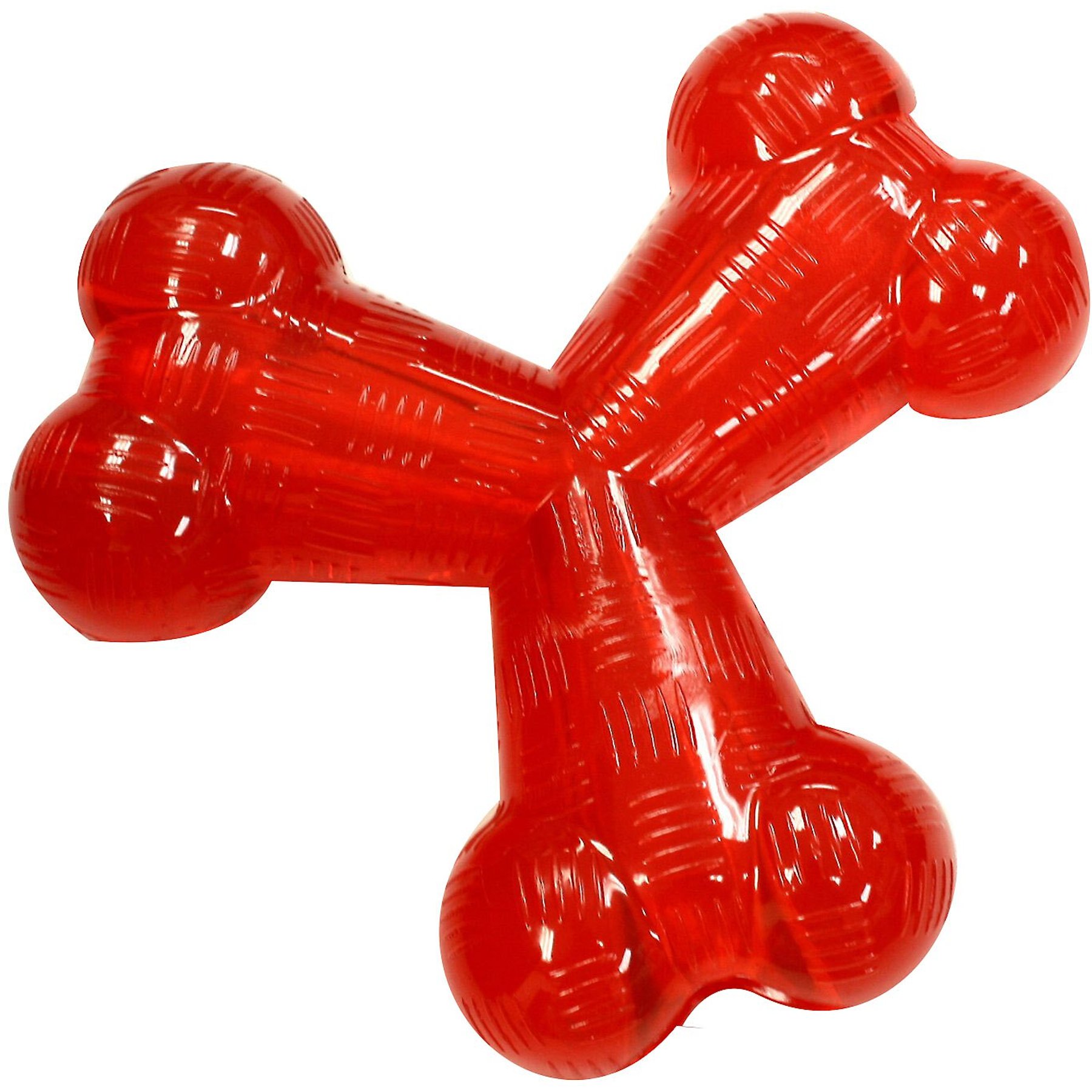 Ethical Pet Play Strong Rubber Trident Tough Dog Chew Toy, 6-in