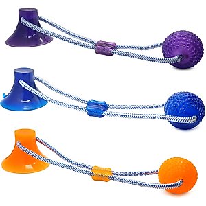 Ethical Pet Press & Pull Exercise Dog Toy, Assorted