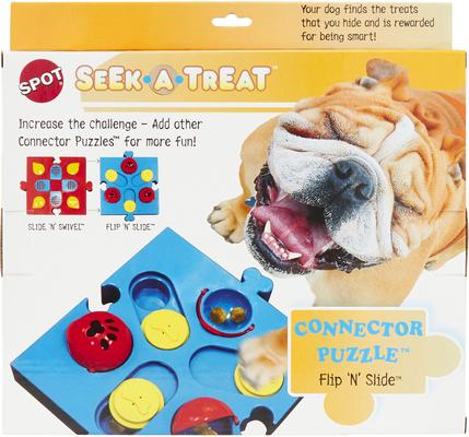 Show full view: Ethical Pet Seek-A-Treat Flip N Slide Puzzle Dog Toy slide 4 of 6