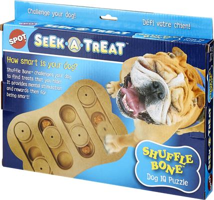 Show full view: Ethical Pet Seek-A-Treat Shuffle Bone Puzzle Dog Toy slide 4 of 7