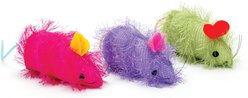 Ethical Pet Shaggy Mouse Cat Toy with Catnip, Color Varies, 4-in, 1 count slide 1 of 2