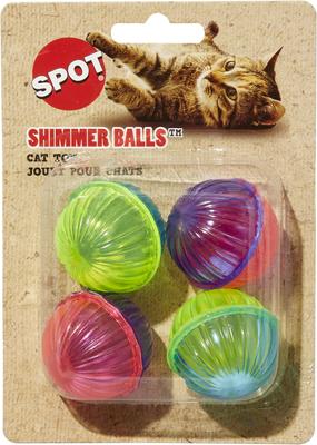 Show full view: Ethical Pet Shimmer Balls Cat Toy, 4-pack slide 2 of 6