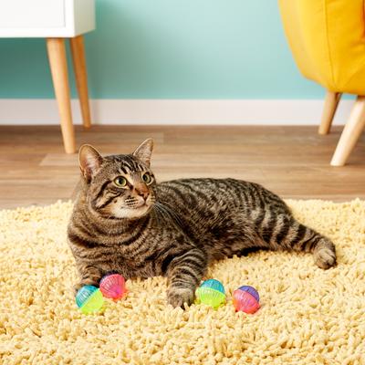 Show full view: Ethical Pet Shimmer Balls Cat Toy, 4-pack slide 4 of 6