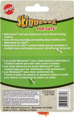 Show full view: Ethical Pet Skinneeez Barnyard Creature Stuffing-Free Plush Cat Toy with Catnip, Color Varies slide 4 of 7