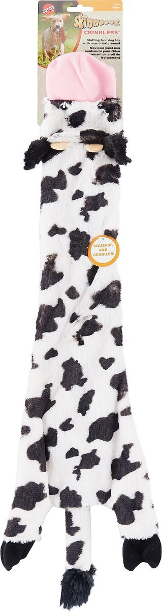 Ethical Pet Squish & Squeak Cow Squeaky Plush Dog Toy