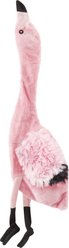 Ethical Pet Skinneeez Exotic Series Pink Flamingo Stuffing-Free Squeaky Plush Dog Toy