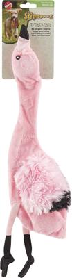 Show full view: Ethical Pet Skinneeez Exotic Series Pink Flamingo Stuffing-Free Squeaky Plush Dog Toy slide 2 of 7