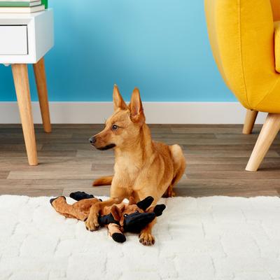 Show full view: Ethical Pet Skinneeez Extreme Stuffer Cow Stuffing-Free Squeaky Plush Dog Toy slide 2 of 6