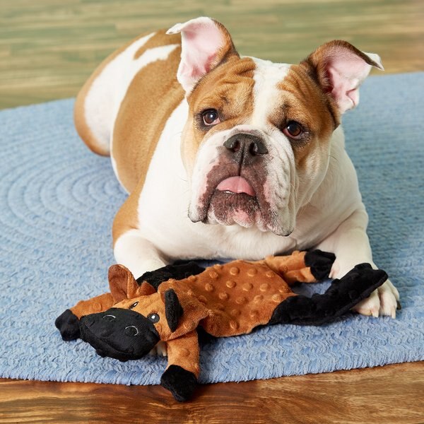 Ethical Pet Skinneeez Extreme Stuffer Cow Stuffing-Free Squeaky Plush Dog Toy