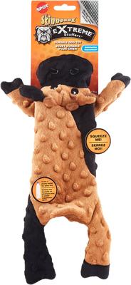Show full view: Ethical Pet Skinneeez Extreme Stuffer Cow Stuffing-Free Squeaky Plush Dog Toy slide 4 of 6