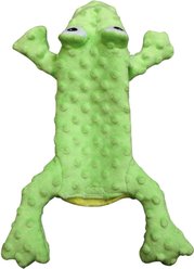 Ethical Pet Skinneeez Extreme Stuffer Frog Stuffing-Free Squeaky Plush Dog Toy