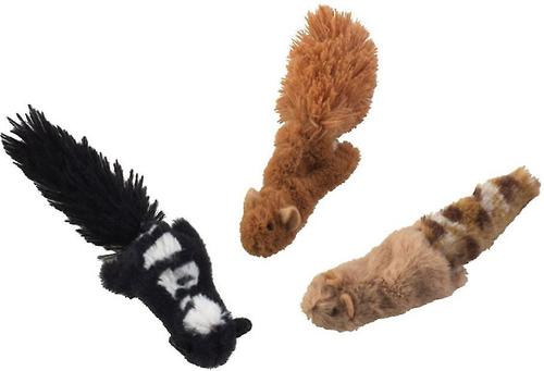Show full view: Ethical Pet Skinneeez Forest Creature Stuffing-Free Plush Cat Toy with Catnip, Color Varies slide 3 of 7