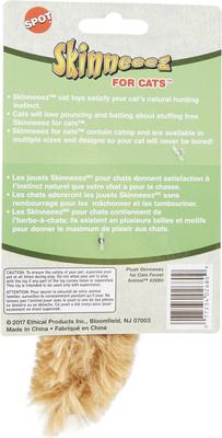 Show full view: Ethical Pet Skinneeez Forest Creature Stuffing-Free Plush Cat Toy with Catnip, Color Varies slide 4 of 7