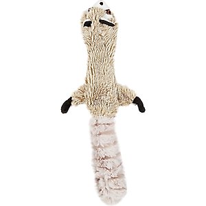 Ethical Pet Skinneeez Forest Series Skunk Stuffing-Free Squeaky Plush Dog Toy