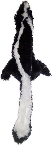 Ethical Pet Skinneeez Forest Series Skunk Stuffing-Free Squeaky Plush Dog Toy