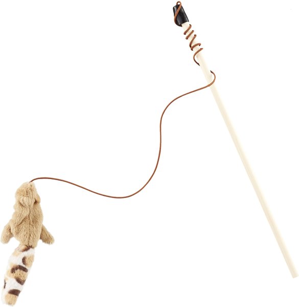 Show full view: Ethical Pet Skinneeez Friend Teaser Wand Cat Toy with Catnip, Character Varies slide 1 of 6