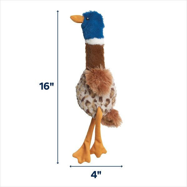 Ethical Pet Skinneeez Jumbo Bite Duck Stuffing-Free Squeaky Plush Dog Toy