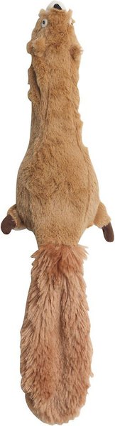 Ethical Pet Skinneeez Forest Series Squirrel Stuffing-Free Squeaky Plush Dog Toy