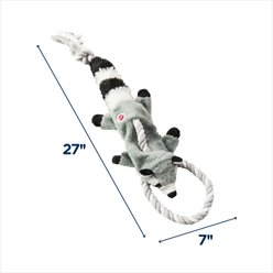 Ethical Pet Skinneeez Tugs Forest Racoon Stuffing-Free Squeaky Plush Dog Toy, Color Varies slide 2 of 2
