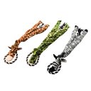 Ethical Pet Skinneeez Tugs Jungle Stuffing-Free Squeaky Plush Dog Toy, Color Varies