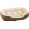 Show in main carousel: Ethical Pet Sleep Zone Carved Plush Bolster Cat & Dog Bed, Chocolate, 32-in slide 1 of 4