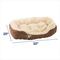Show in main carousel: Ethical Pet Sleep Zone Carved Plush Bolster Cat & Dog Bed, Chocolate, 32-in slide 2 of 4