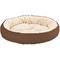 Show in main carousel: Ethical Pet Sleep Zone Checkerboard Napper Bolster Dog Bed, Chocolate, 20-in slide 1 of 4