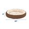 Show in main carousel: Ethical Pet Sleep Zone Checkerboard Napper Bolster Dog Bed, Chocolate, 20-in slide 2 of 4