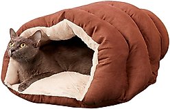 Ethical Pet Sleep Zone Cuddle Cave Cat & Dog Bed, 22-in, Chocolate slide 2 of 5
