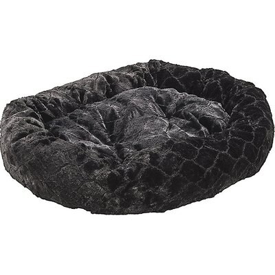 Ethical Pet Ethical Pet Sleep Zone Diamond Cut Lounger Bolster Dog Bed, Black, 27-in
