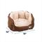 Show in main carousel: Ethical Pet Sleep Zone Reversible Cushion Cuddler Bolster Cat & Dog Bed, Chocolate, 18-in slide 2 of 4