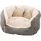 Show in main carousel: Ethical Pet Sleep Zone Reversible Cushion Cuddler Bolster Cat & Dog Bed, Gray, 18-in slide 1 of 4