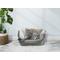 Show in main carousel: Ethical Pet Sleep Zone Reversible Cushion Cuddler Bolster Cat & Dog Bed, Gray, 18-in slide 3 of 4