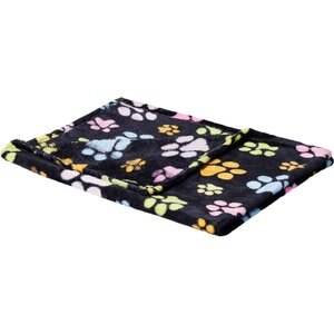 Ethical Pet Snuggler Patterned Dog Blanket, Black, 40-in