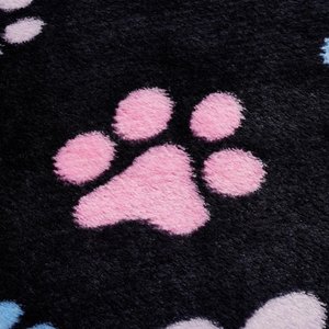 Ethical Pet Snuggler Patterned Dog Blanket, Black, 40-in