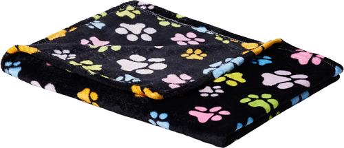 Show full view: Ethical Pet Snuggler Patterned Dog Blanket, Black, 60-in slide 3 of 6