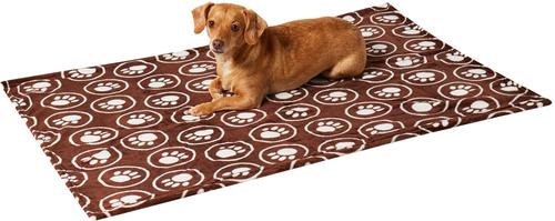 Show full view: Ethical Pet Snuggler Patterned Dog Blanket, Chocolate, 40-in slide 4 of 6