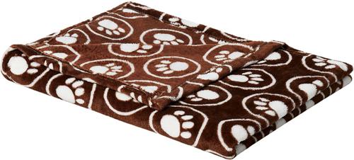 Show full view: Ethical Pet Snuggler Patterned Dog Blanket, Chocolate, 60-in slide 2 of 5