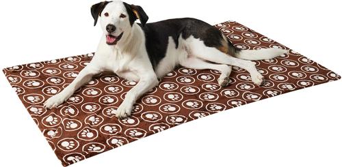 Show full view: Ethical Pet Snuggler Patterned Dog Blanket, Chocolate, 60-in slide 3 of 5