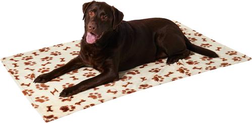 Show full view: Ethical Pet Snuggler Patterned Dog Blanket, Cream, 60-in slide 4 of 6
