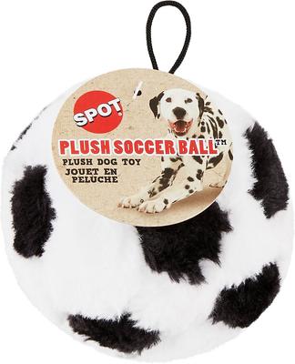 Show full view: Ethical Pet Soccer Ball Squeaky Plush Dog Toy slide 3 of 6